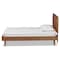 Baxton Studio Yori Mid-Century Modern Walnut Brown Finished Wood Twin Size Platform Bed 188-11112-11158-ZORO - alternate 5